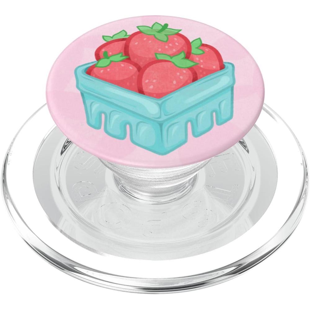 image:imagePopSockets Phone Grip  Strawberry Basket PopSockets PopGrip for MagSafeMagnetic PopGrip