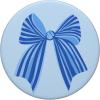 PopSockets Phone Grip – Blue Striped Bow PopSockets PopGrip for MagSafe(Adhesive PopGrip)