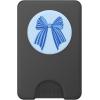 PopSockets Phone Grip – Blue Striped Bow PopSockets PopGrip for MagSafe(Magnetic PopWallet)
