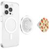 PopSockets Phone Grip – Floral Yellow Strawberry Patch PopSockets PopGrip for MagSafe(Magnetic PopGrip)