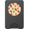 PopSockets Phone Grip – Floral Yellow Strawberry Patch PopSockets PopGrip for MagSafe(Magnetic PopWallet)