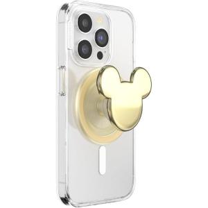 ​​​​PopSockets Phone Grip Compatible with MagSafe, Phone Holder, Wireless Charging Compatible, Tidepool, Disney – Chip N Dale Fortune(Gold Mickey)