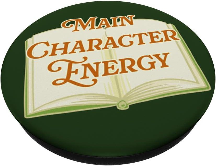 image:imagePopSockets Funny Book Phone Grip Main Character Energy PopSockets PopGrip for MagSafeAdhesive PopGrip