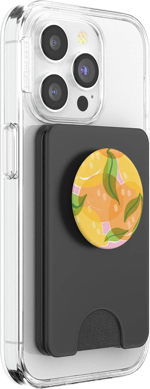 image:imagePopSockets Phone Grip Fresh Picked Lemon PopSockets PopGrip for MagSafeMagnetic PopWallet