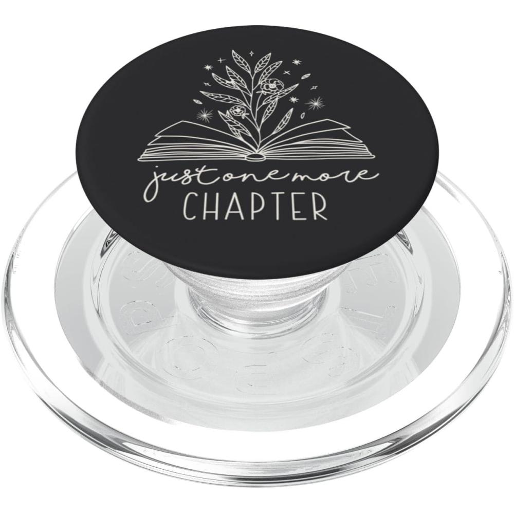 image:imageJust One More Chapter Floral Book Lover Reading Design PopSockets Adhesive PopGripMagnetic PopGrip