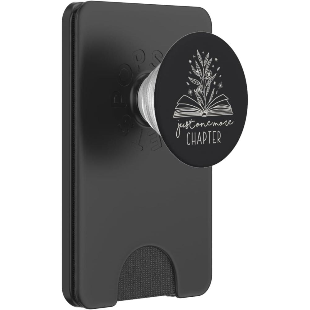 image:imageJust One More Chapter Floral Book Lover Reading Design PopSockets Adhesive PopGripMagnetic PopWallet