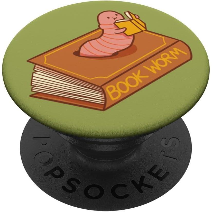 image:imagePopSockets Bookish Phone Grip amp Stand Bookworm PopSockets PopGrip for MagSafeAdhesive PopGrip