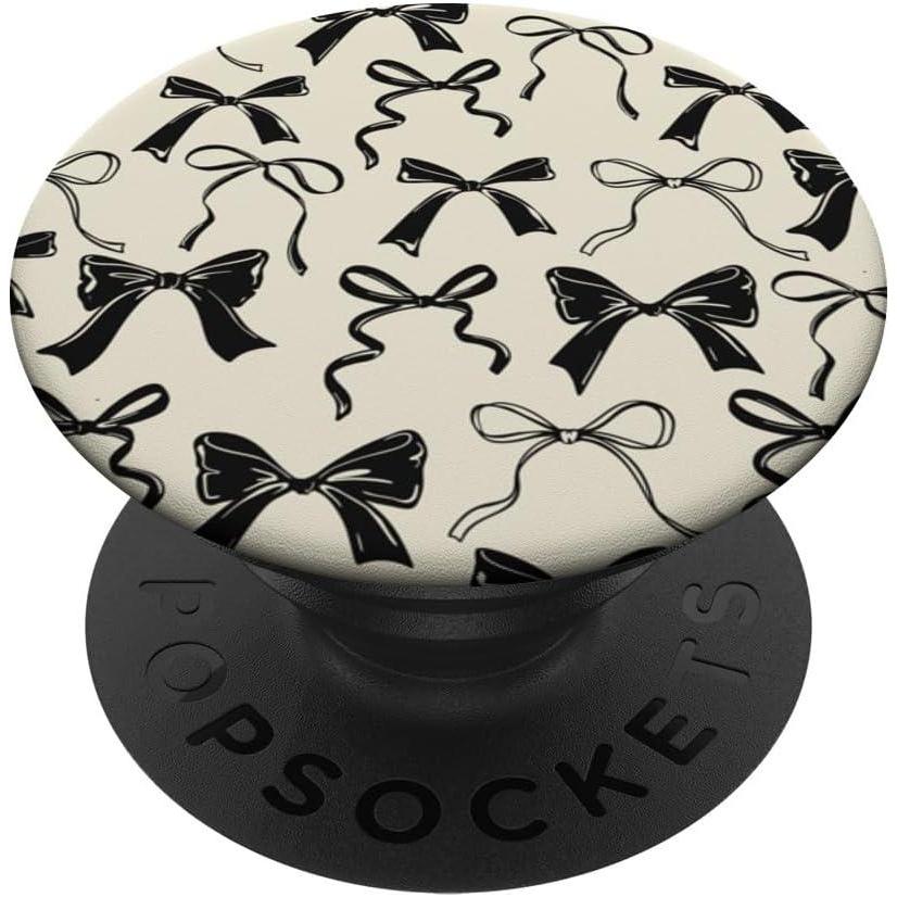 image:imagePopSockets Bow Phone Grip Vintage Neutral Bows PopSockets PopGrip for MagSafeAdhesive PopGrip