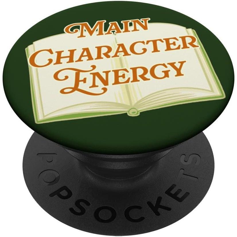 image:imagePopSockets Funny Book Phone Grip  Main Character Energy PopSockets PopGrip for MagSafeAdhesive PopGrip