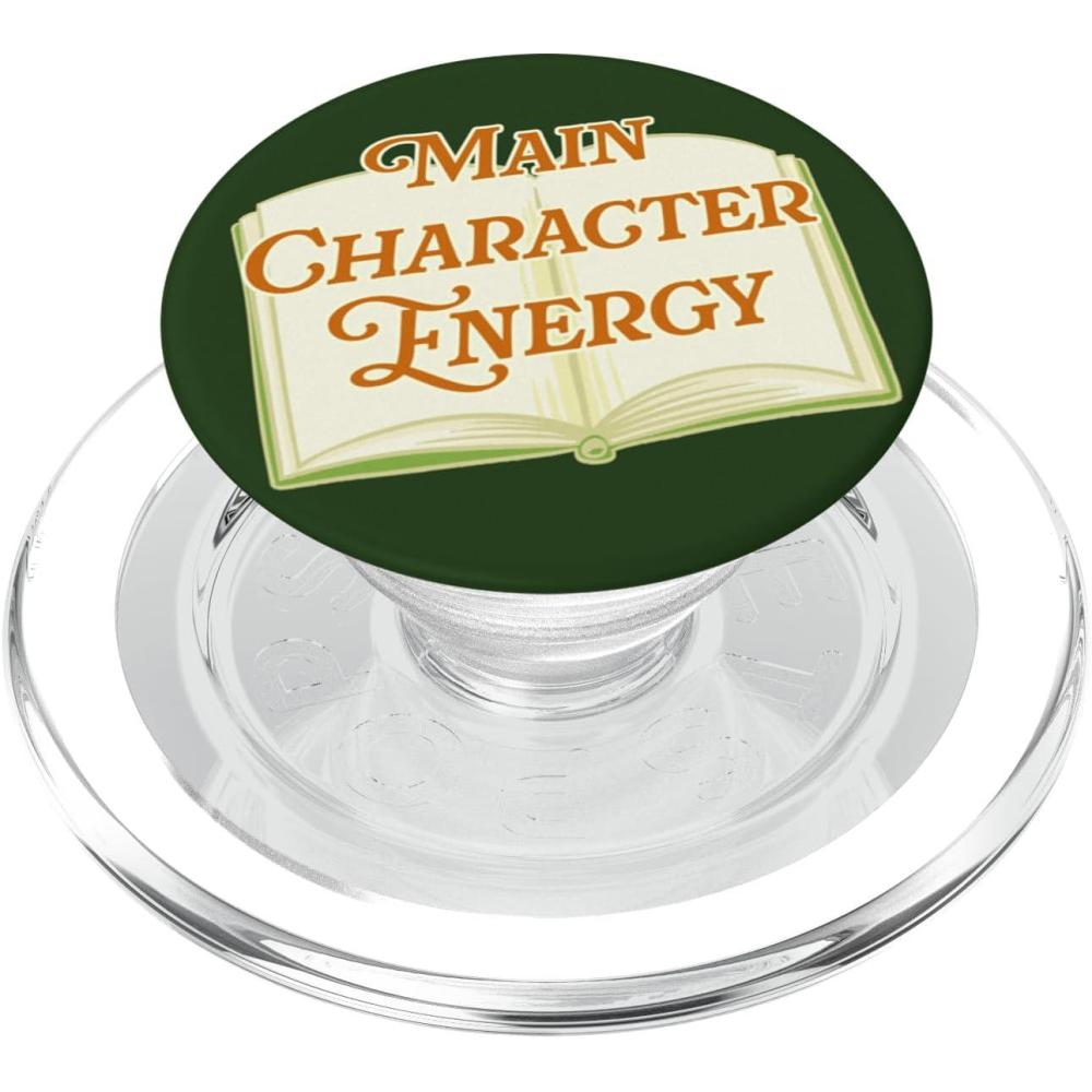 image:imagePopSockets Funny Book Phone Grip Main Character Energy PopSockets PopGrip for MagSafeMagnetic PopGrip