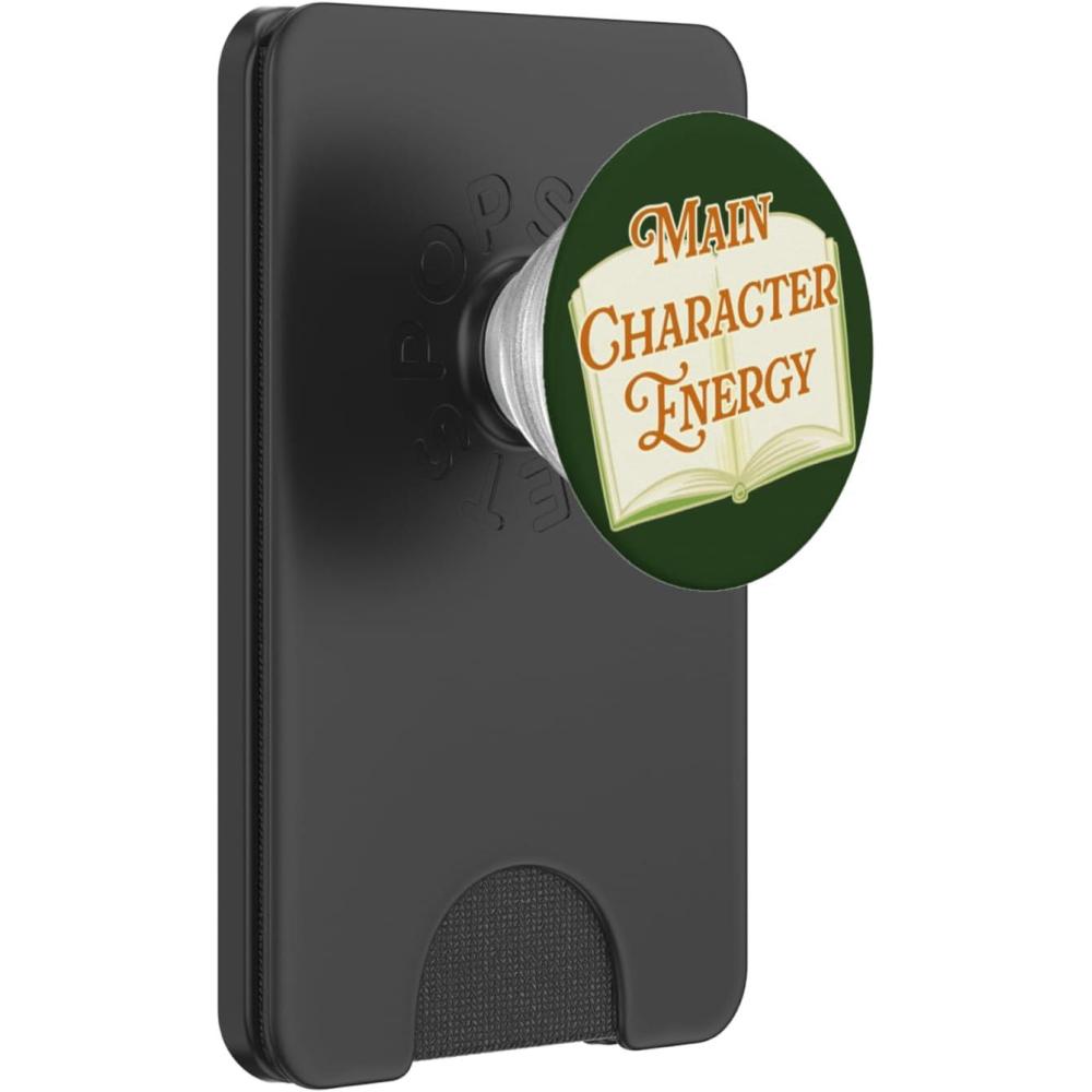 image:imagePopSockets Funny Book Phone Grip  Main Character Energy PopSockets PopGrip for MagSafeMagnetic PopWallet