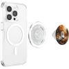 Cute Ghost Reading a Book with Pumpkin at Fall PopSockets Adhesive PopGrip(Magnetic PopGrip)
