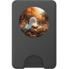 Cute Ghost Reading a Book with Pumpkin at Fall PopSockets Adhesive PopGrip(Magnetic PopWallet)