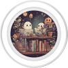 Cute Ghosts Reading Books Halloween Librarian Book Lover PopSockets Adhesive PopGrip(Magnetic PopGrip)