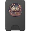 Cute Ghosts Reading Books Halloween Librarian Book Lover PopSockets Adhesive PopGrip(Magnetic PopWallet)