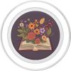 Flower Book, Reading Books, Flowers Grow from Book PopSockets Adhesive PopGrip(Magnetic PopGrip)