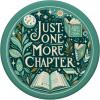 Just One More Chapter Bookish Reading Green Teal Book Lover PopSockets Adhesive PopGrip(Adhesive PopGrip)
