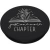 Just One More Chapter Floral Book Lover Reading Design PopSockets Adhesive PopGrip(Adhesive PopGrip)