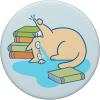 PopSockets Cat & Bookish Phone Grip – Cat-astrophic Reader PopSockets PopGrip for MagSafe(Adhesive PopGrip)