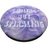 PopSockets Funny Phone Grip – Smiling But Spiraling Purple PopSockets PopGrip for MagSafe(Adhesive PopGrip)