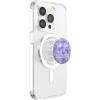 PopSockets Funny Phone Grip – Smiling But Spiraling Purple PopSockets PopGrip for MagSafe(Magnetic PopGrip)
