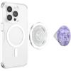 PopSockets Funny Phone Grip – Smiling But Spiraling Purple PopSockets PopGrip for MagSafe(Magnetic PopGrip)