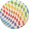 PopSockets Phone Grip – Checker Wavy Rainbow PopSockets PopGrip for MagSafe(Adhesive PopGrip)
