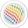 PopSockets Phone Grip – Checker Wavy Rainbow PopSockets PopGrip for MagSafe(Magnetic PopGrip)