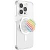 PopSockets Phone Grip – Checker Wavy Rainbow PopSockets PopGrip for MagSafe(Magnetic PopGrip)