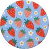 PopSockets Phone Grip – Floral Blue Strawberry Patch PopSockets PopGrip for MagSafe(Adhesive PopGrip)