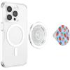 PopSockets Phone Grip – Floral Blue Strawberry Patch PopSockets PopGrip for MagSafe(Magnetic PopGrip)