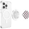 PopSockets Phone Grip – Pink & Black Bow Checker PopSockets PopGrip for MagSafe(Magnetic PopGrip)