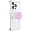 PopSockets Phone Grip – Pink & White Bow Checker PopSockets PopGrip for MagSafe(Magnetic PopGrip)