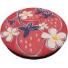 PopSockets Phone Grip – Strawberry Floral Blooms PopSockets PopGrip for MagSafe(Adhesive PopGrip)