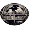 Spooky Ghosts Reading Books Library Bookworm Retro Bookish PopSockets Adhesive PopGrip(Adhesive PopGrip)
