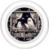 Spooky Ghosts Reading Books Library Bookworm Retro Bookish PopSockets Adhesive PopGrip(Magnetic PopGrip)