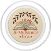 in My Kindle Era Botanical Flowers Book Lover PopSockets Adhesive PopGrip(Magnetic PopGrip)