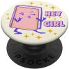 PopSockets Bookish Phone Grip & Stand – Hey Girl PopSockets PopGrip for MagSafe(Adhesive PopGrip)
