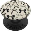 PopSockets Bow Phone Grip – Vintage Neutral Bows PopSockets PopGrip for MagSafe(Adhesive PopGrip)