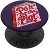 PopSockets Funny Book Phone Grip & Stand- Do it for The Plot PopSockets PopGrip for MagSafe(Adhesive PopGrip)