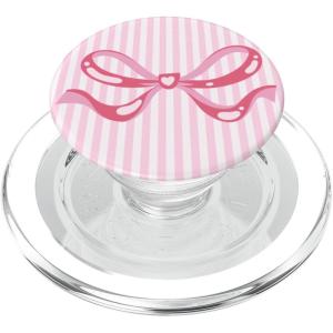 PopSockets Bow Phone Grip – Bow Wallpaper Pink PopSockets PopGrip for MagSafe(Magnetic PopGrip)
