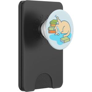 PopSockets Cat & Bookish Phone Grip – Cat-astrophic Reader PopSockets PopGrip for MagSafe(Magnetic PopWallet)