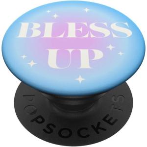 PopSockets Funny Phone Grip – Bless Up PopSockets PopGrip for MagSafe(Adhesive PopGrip)