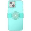 PopSockets iPhone 13 Case with Phone Grip and Slide, Phone Case for iPhone 13 – Spearmint Trnsl
