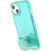 PopSockets iPhone 13 Case with Phone Grip and Slide, Phone Case for iPhone 13 – Spearmint Trnsl