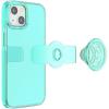PopSockets iPhone 13 Case with Phone Grip and Slide, Phone Case for iPhone 13 – Spearmint Trnsl
