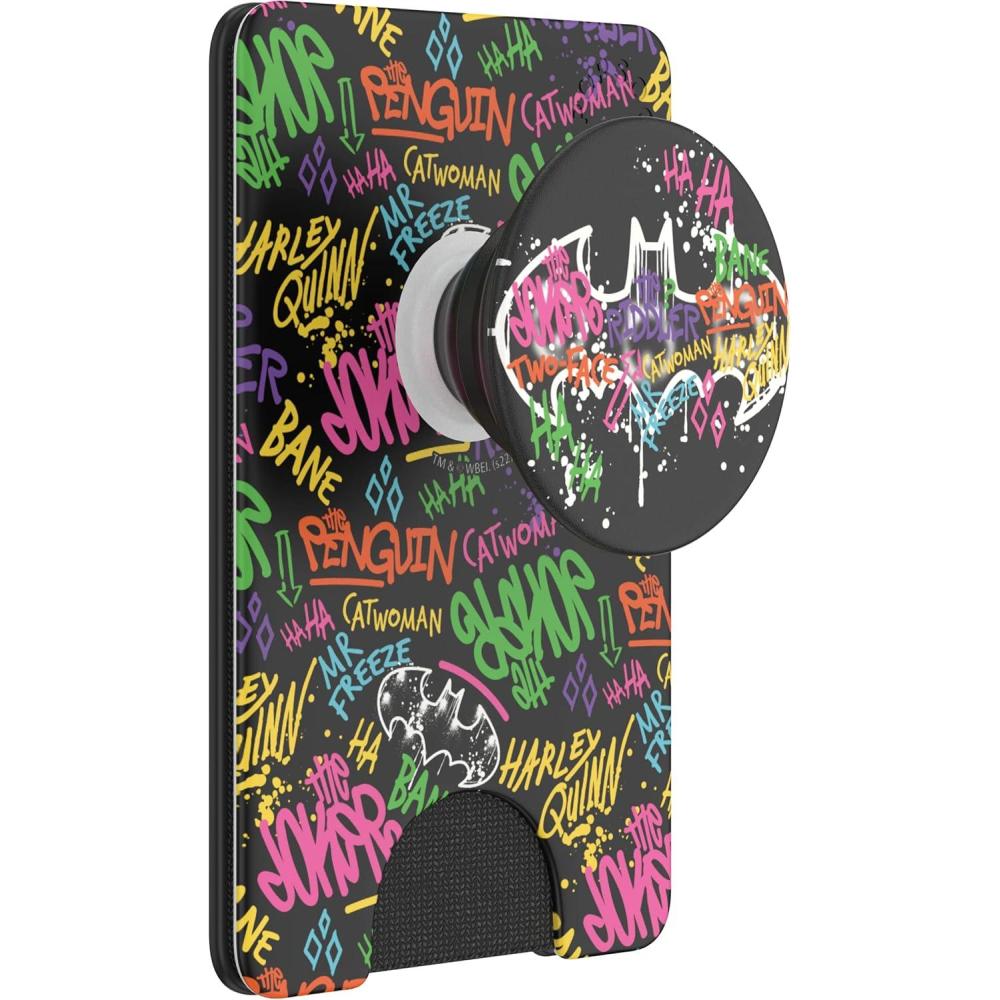 image:imagePopSockets Phone Wallet with Expanding Grip Phone Card Holder DC ComicsGotham Baddies
