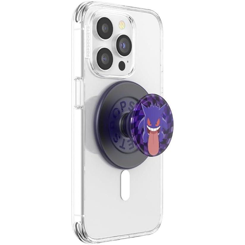 image:imagePopSockets PopGrip for MagSafe Magnetic Phone Grip amp Stand Swappable Top Secure Grip for iPhone MagSafe Cases Kickstand for HandsFree Viewing Wireless Charging Compatible Ghost GengarGhost Gengar