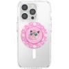 PopSockets PopGrip for MagSafe, Magnetic Phone Grip & Stand, Swappable Top, Secure Grip for iPhone MagSafe Cases, Kickstand for Hands-Free Viewing, Wireless Charging Compatible – Ghost Gengar(Jigglypuff Sparkle)