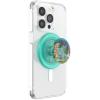 PopSockets PopGrip for MagSafe, Magnetic Phone Grip & Stand, Swappable Top, Secure Grip for iPhone MagSafe Cases, Kickstand for Hands-Free Viewing, Wireless Charging Compatible – Ghost Gengar(Bulbasaur Mint)